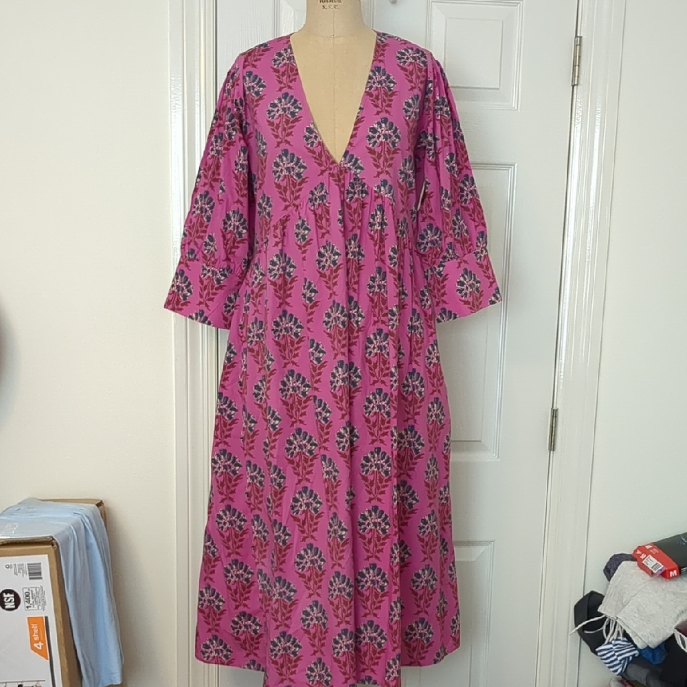 Livro Ingred Print Dress Sz. L